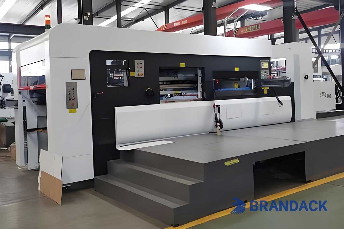 M&aacute;quina ranuradora y troqueladora de superficie plana