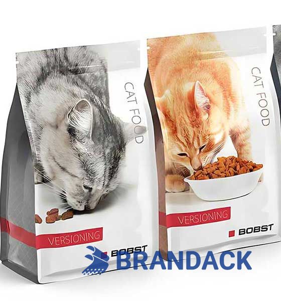 Bolsas de envasado de comida para gatos - Soluciones de paquetes de refrigerios para gatitos