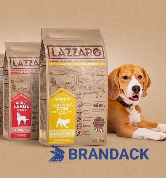 Servicio de dise&ntilde;o y envasado de alimentos para perros para mascotas